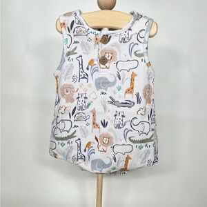 NWOT Baby Safari Animal Print One-Piece Bodysuit Bubble